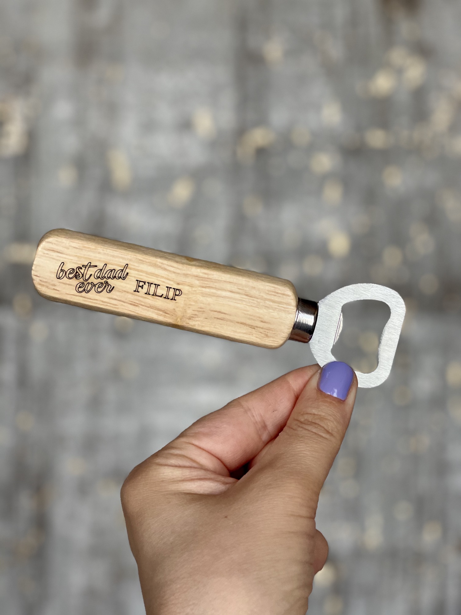 1 Stuk - Vintage Houten Flesopener - Flesopener voor aan de muur - Met