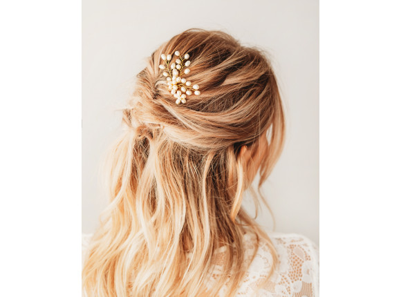 Haarpin cutest pearls goudkleurig
