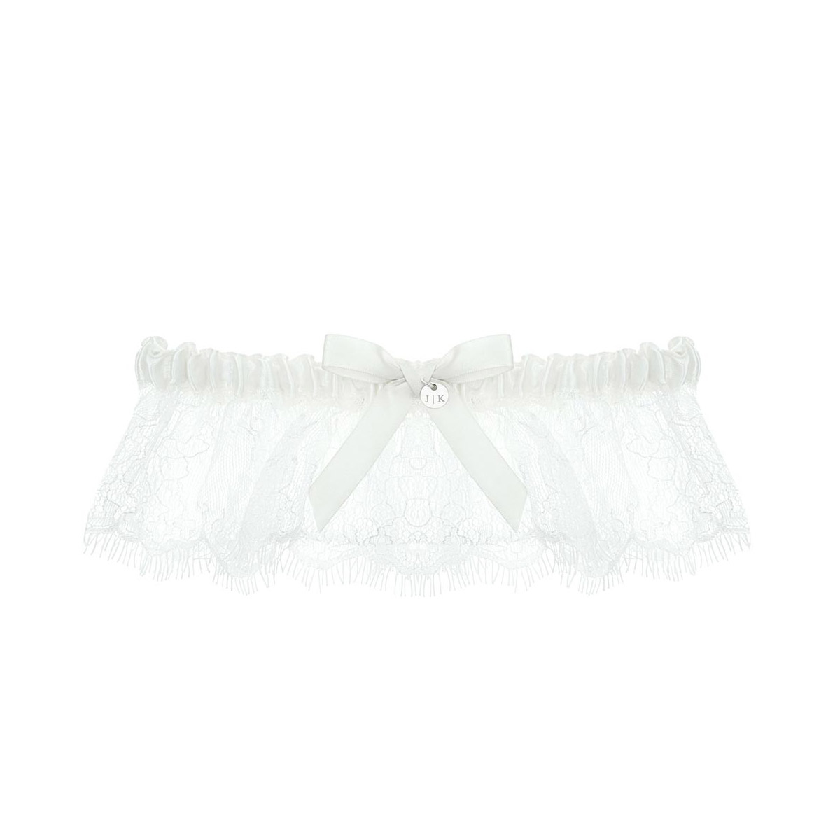 Lace kousenband met initialen
