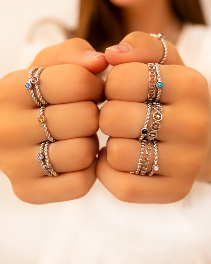 Ringparty met zilveren ringen