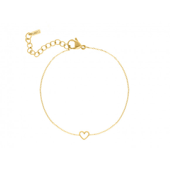 Minimal heart bracelet goldplated