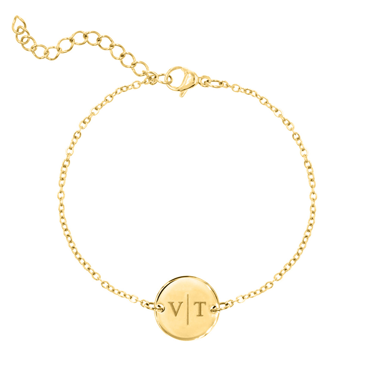 Graveerbaar kinder armbandje goldplated