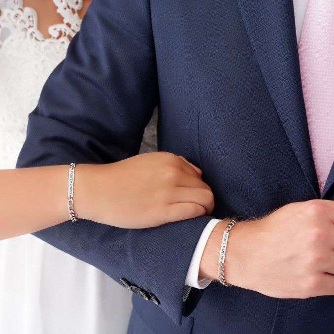 couple armband om te delen als het bruidspaar