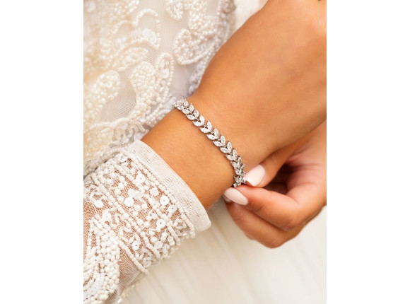 Armband voor de bruid met steentjes