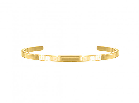 Smalle bangle open gold plated