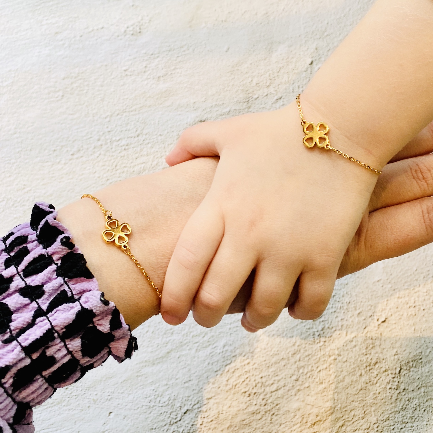 Klavertje Vier Armband Bloemblaadjes van Liefde