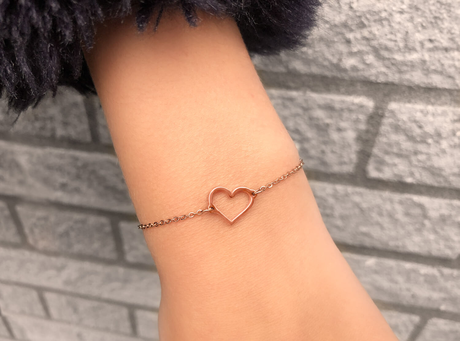 Alsjeblieft kijk koud Italiaans Armband Hartje Rose Goud | Minimalistische sieraden shoppen