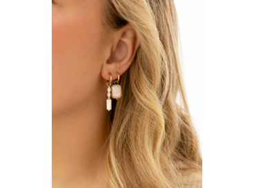 Musthave earrings nude goldplated