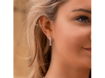  Tennis earrings oval