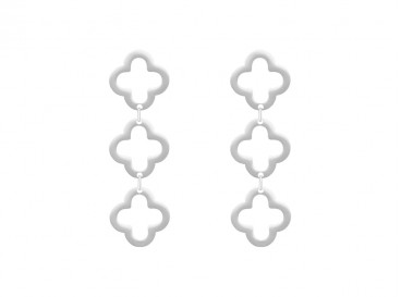 Triple clover earrings