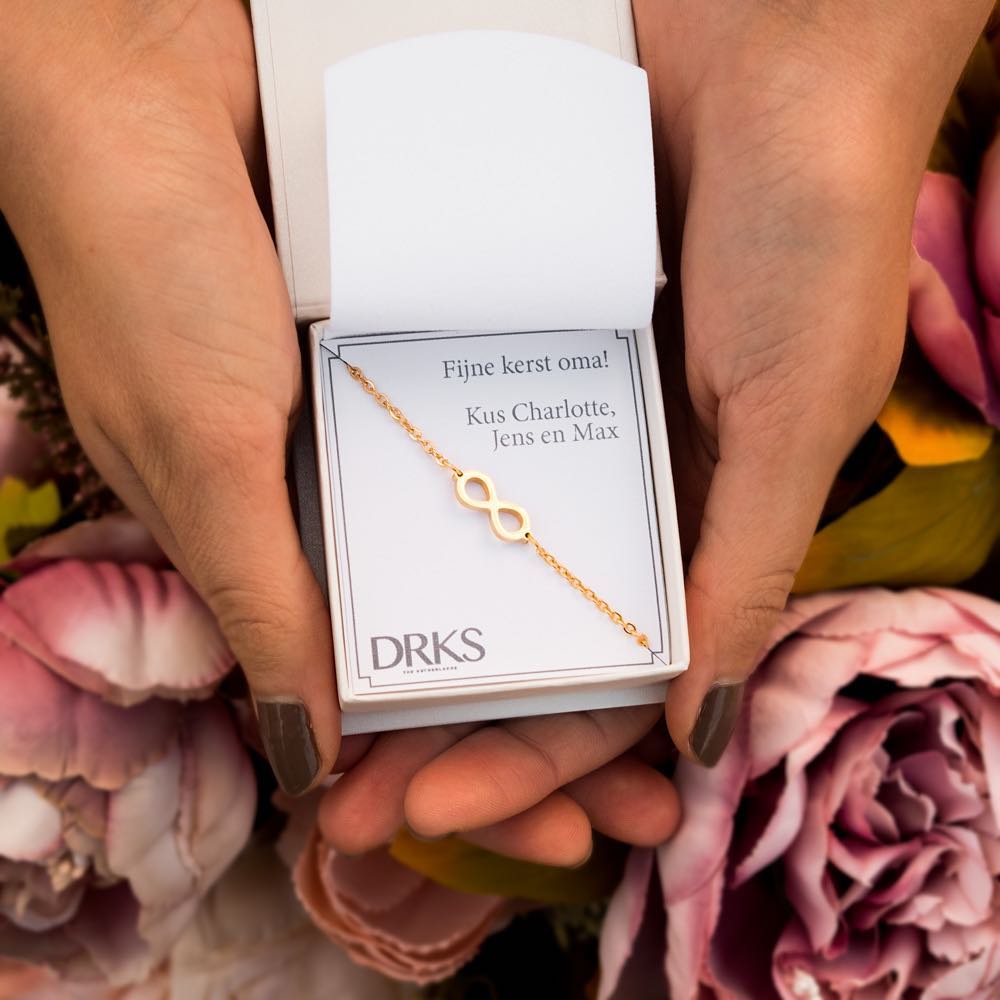 Nayyana Roségouden armbanden, 18 karaat echt goud geplateerd, liefdesknood- armband van titaniumstaal, sierlijke slangenketting, oneindigheidsarmband, verstelbaar, gouden sieraden, geschenken