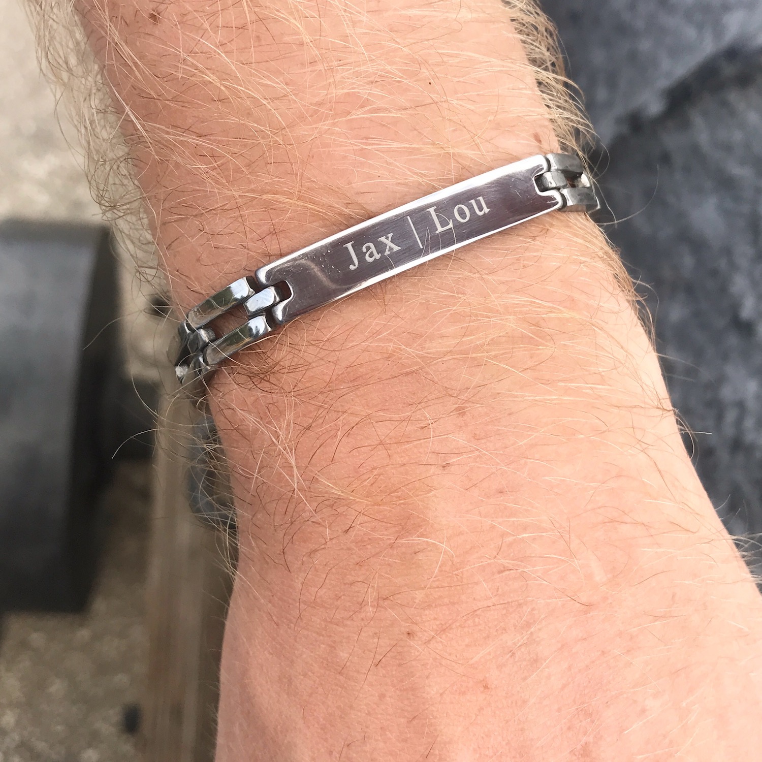 Uitbeelding nogmaals Prooi Schakelarmband Mannen Met Naam | Shop Heren Armbanden