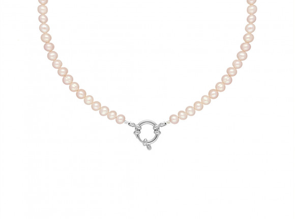 Peach parelketting exclusive
