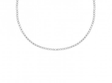 Tennis necklace oval 