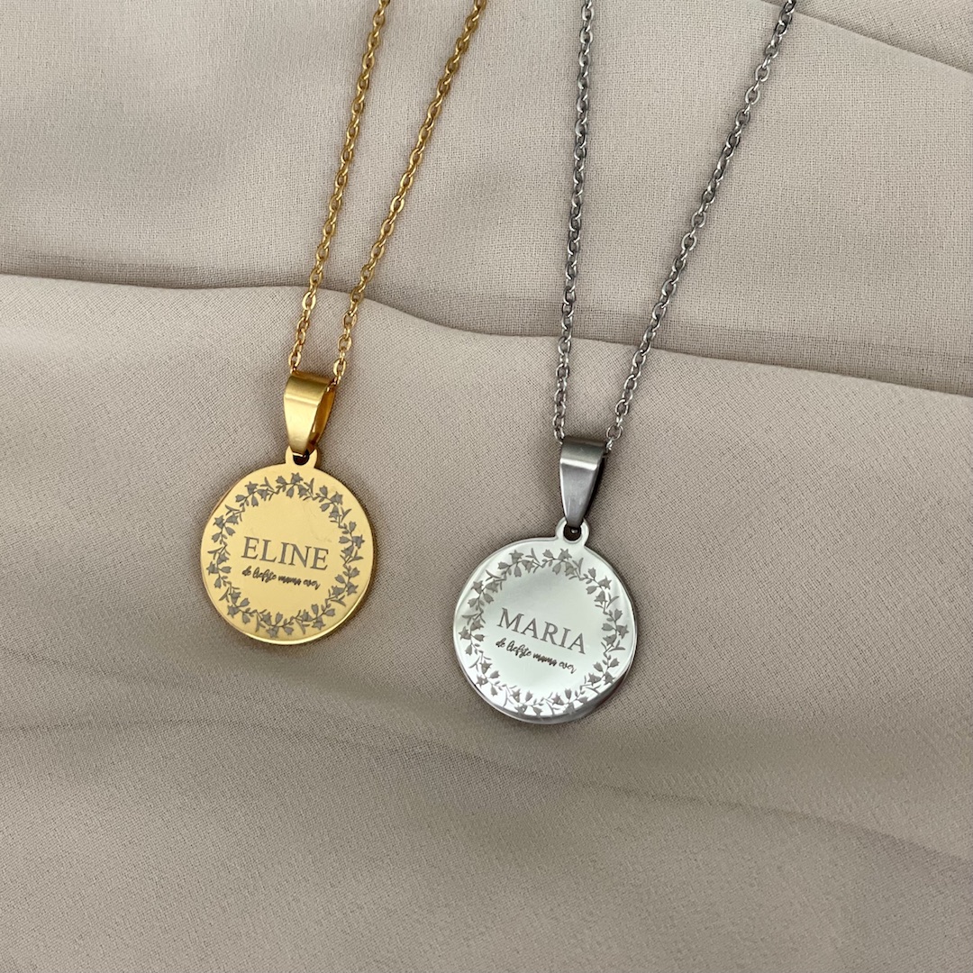 Naam ketting voor mama | Shop graveerbare kettingen DRKS