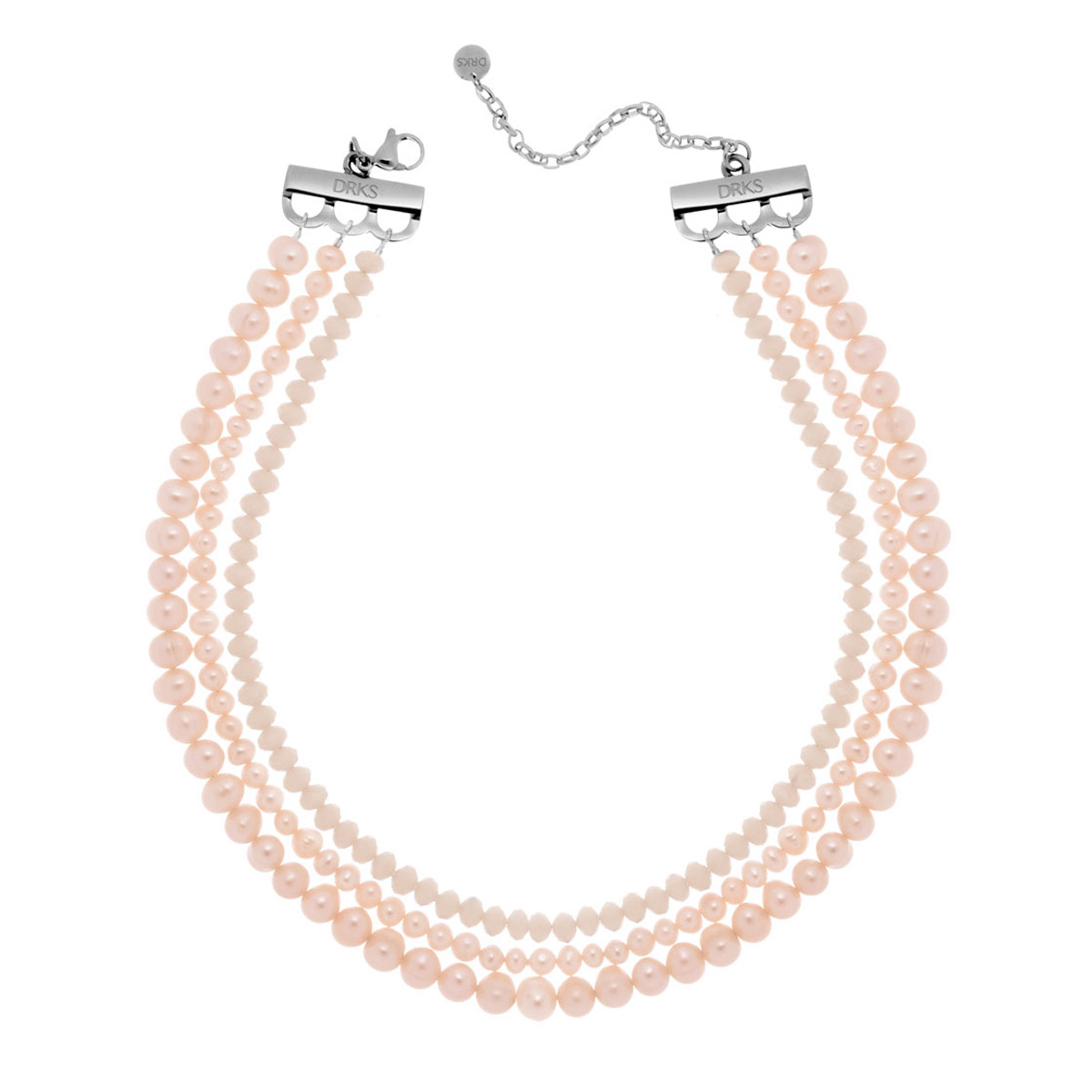 Ketting met parels nude