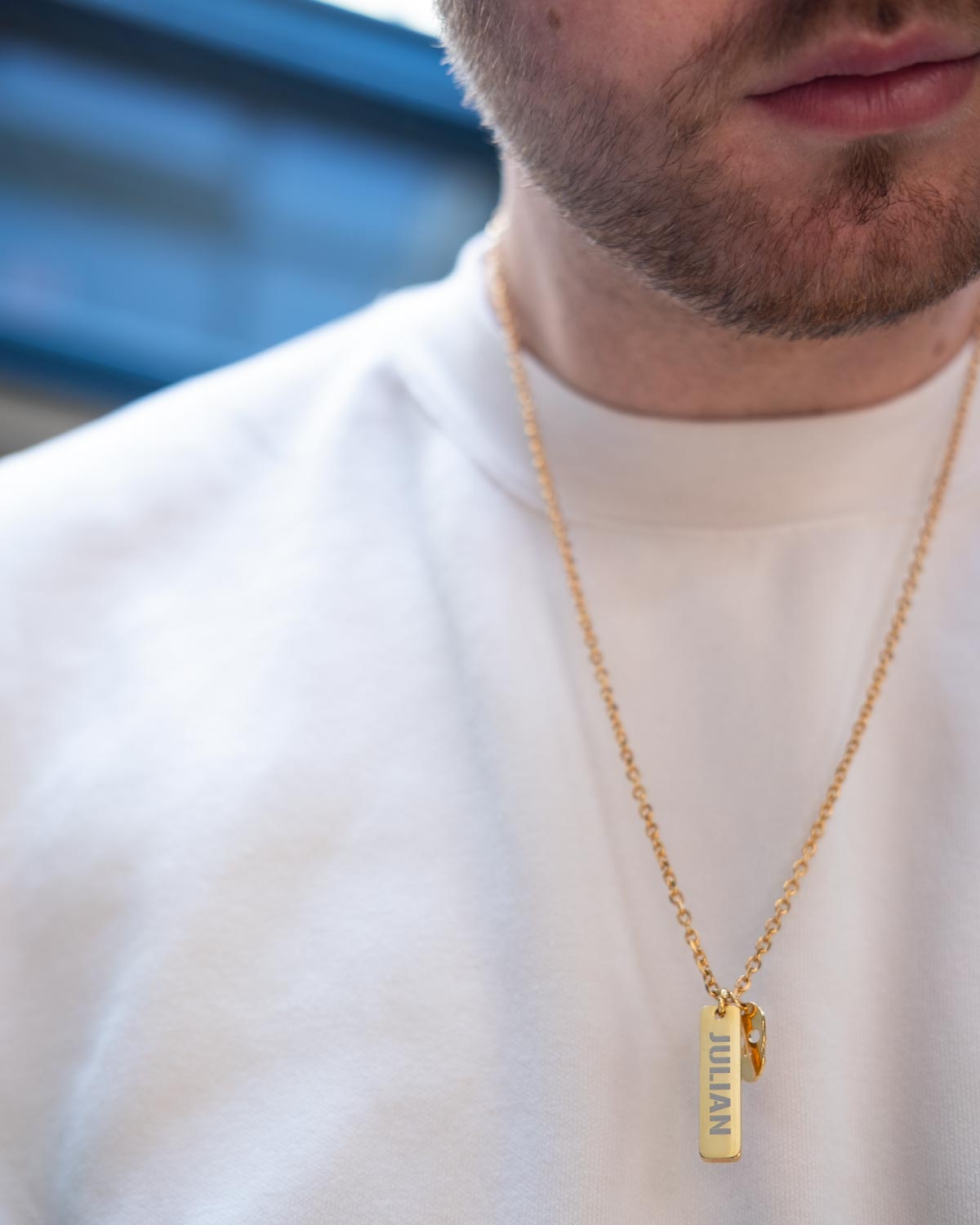 pakket Houden Aanbevolen Gepersonaliseerde mannen ketting skull goud | Shop op DRKS