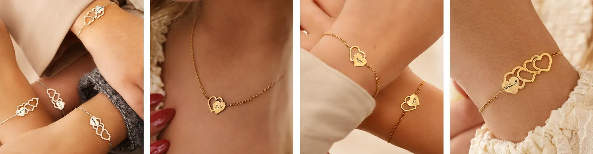 Graveerbare hartjes sieraden