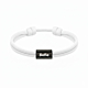 naam armband heren wit