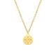 Ketting 4 initialen steentje kleur goud