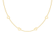 Ketting met 4 hartjes goudkleurig