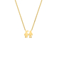 Ketting man en vrouw goudkleurig