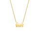 Ketting man vrouw en twee kinderen goudkleurig