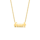 Ketting man vrouw en vier kinderen goudkleurig
