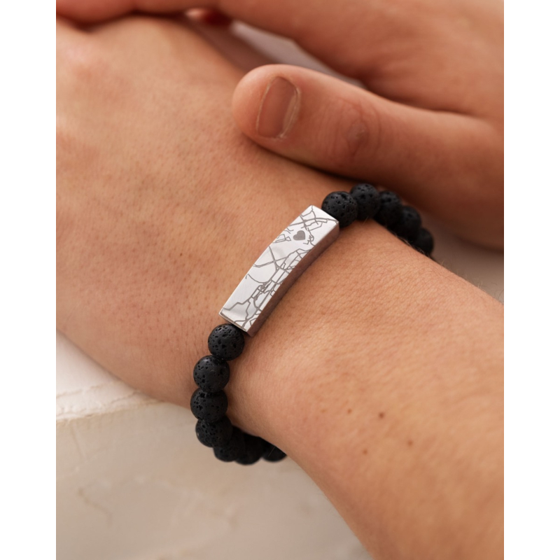 Mannen armband where we met