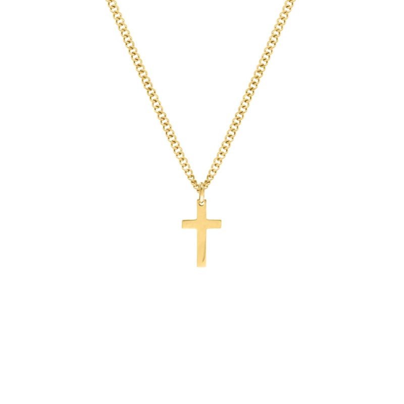 Ketting met kruisje goudkleurig
