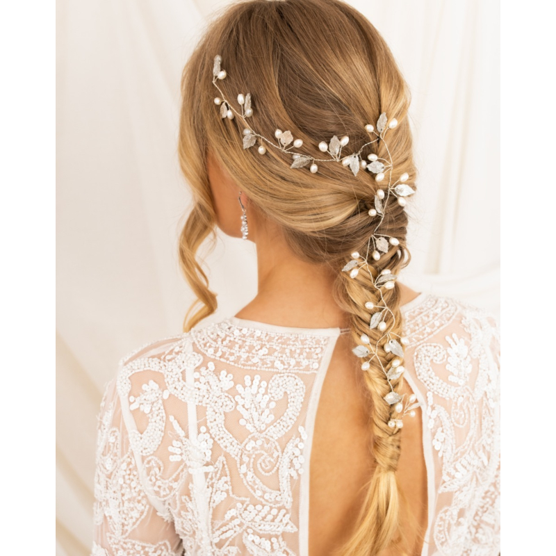 Haarsieraad boho pearls