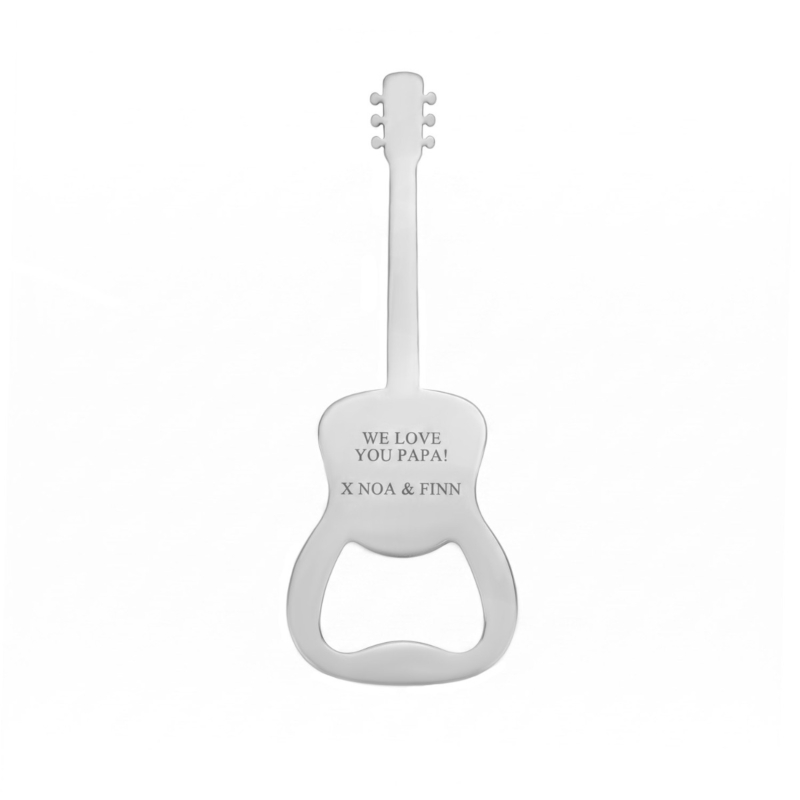 Graveerbare opener gitaar