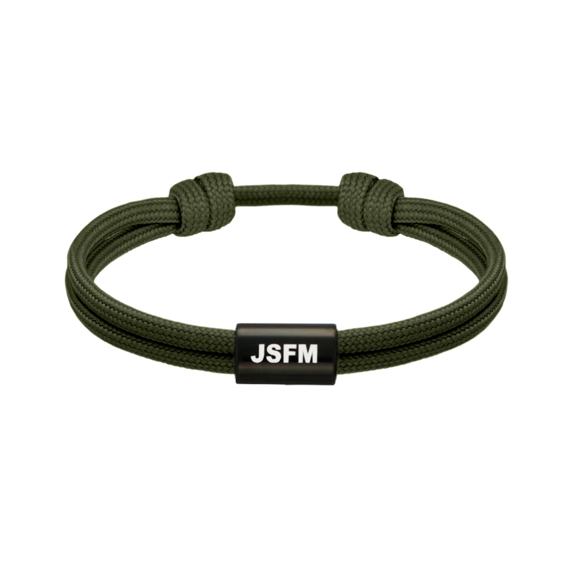 Naam armband heren groen
