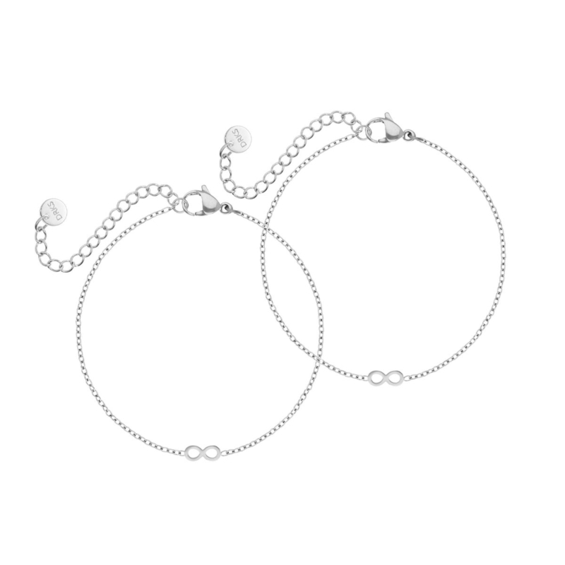 Moeder & dochter armband mini infinity