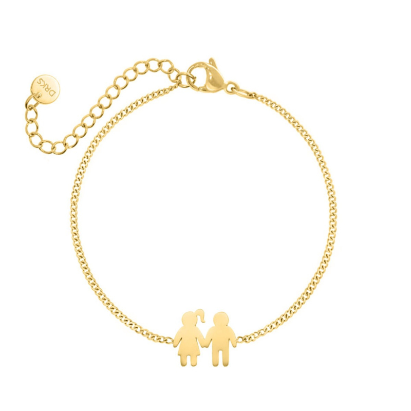 Armband man en vrouw goudkleurig