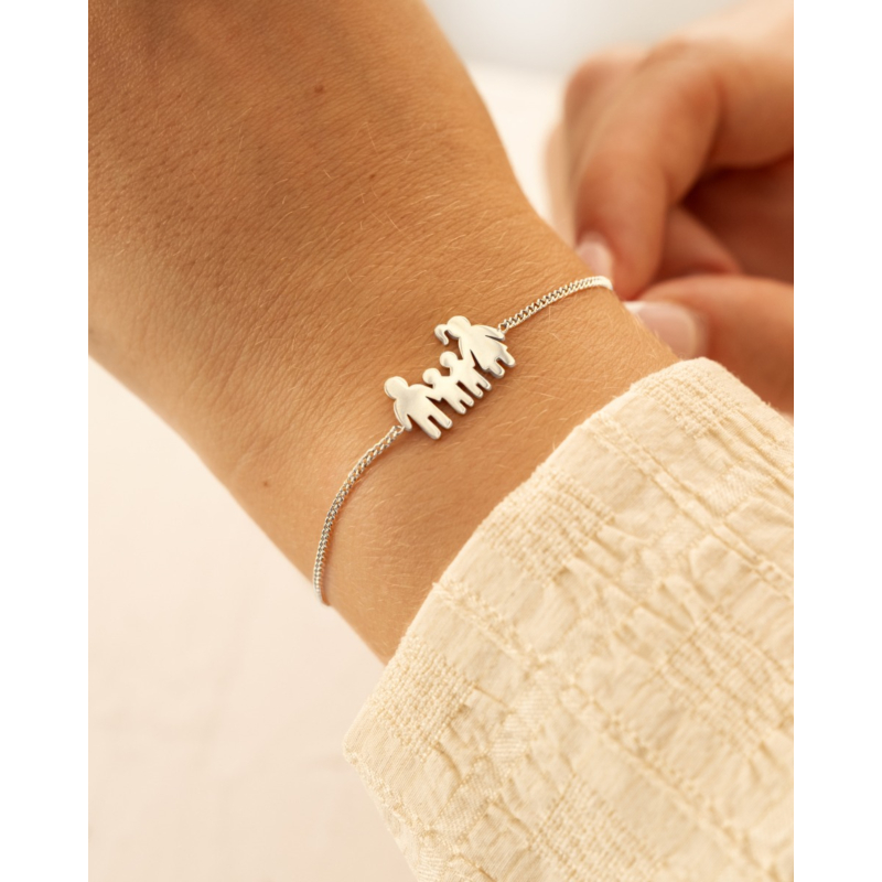 Armband man vrouw en twee kinderen