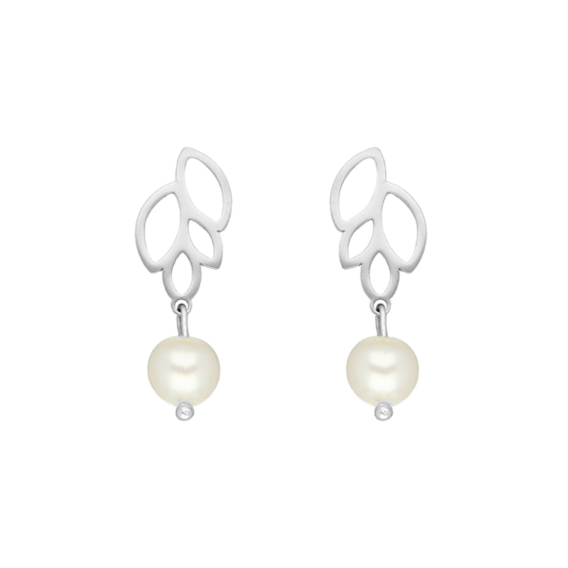 Parel oorbellen boho bride