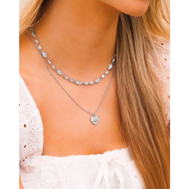 Letter ketting luxury heart