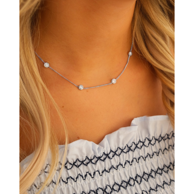 Loved ones ketting 4 steentjes