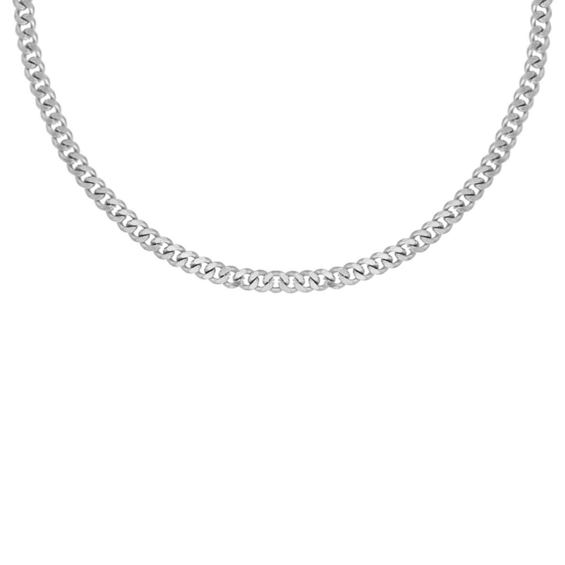 Schakelketting Heren Zilverkleurig