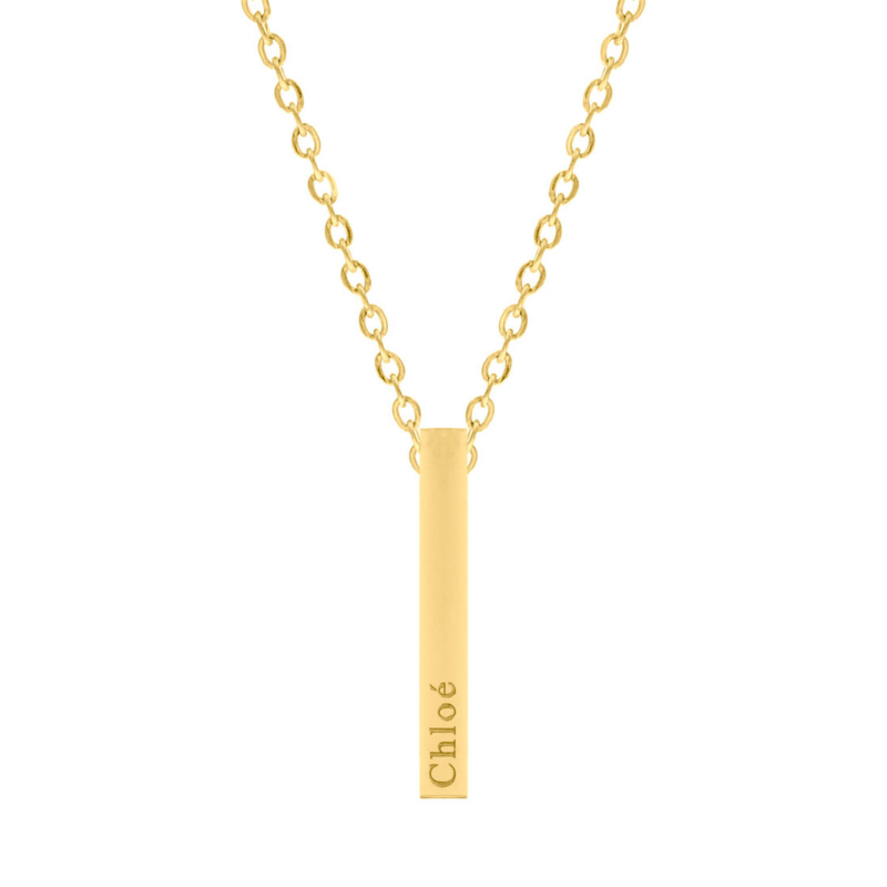 Naam ketting Goud