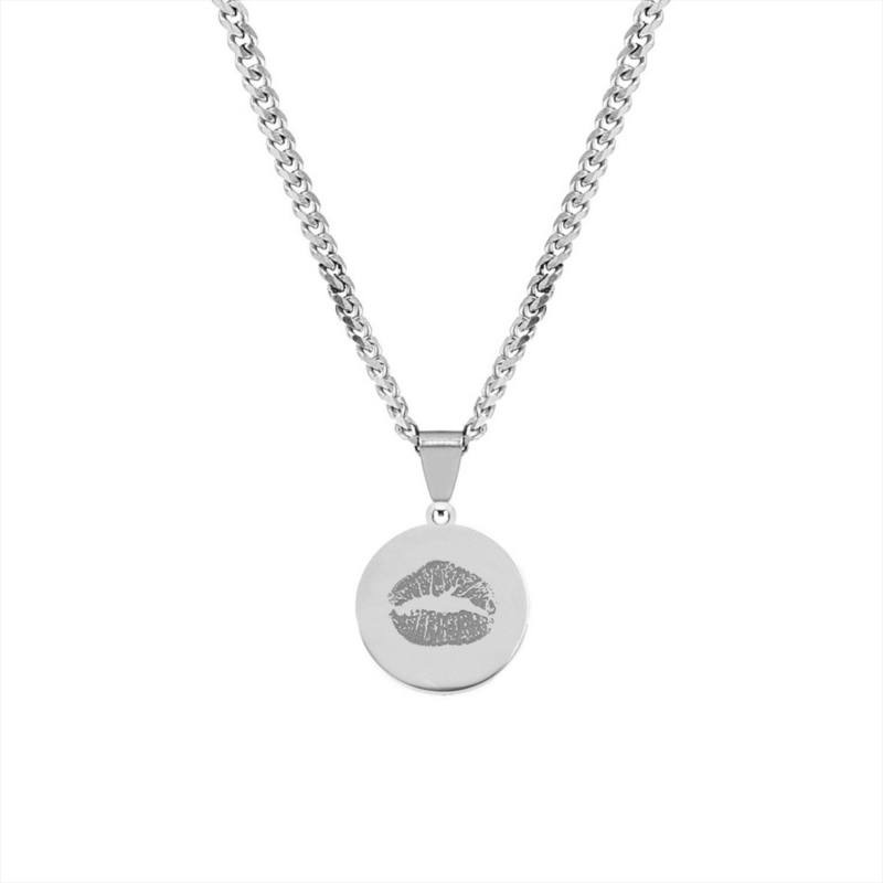 Heren ketting kus afdruk