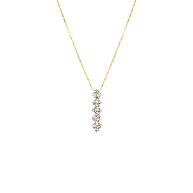 Crystal Elegance Ketting goudkleurig