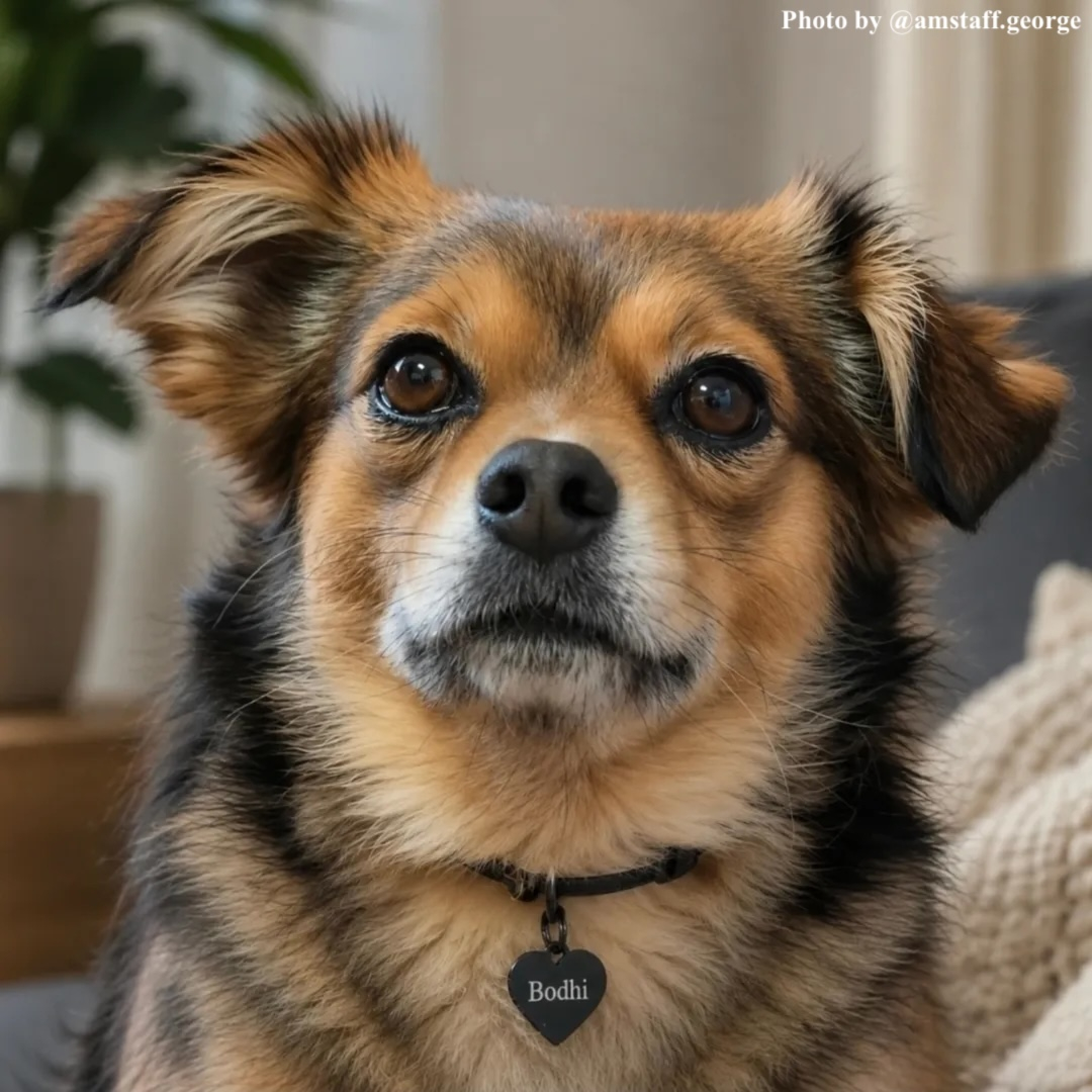 Honden influencer met penning