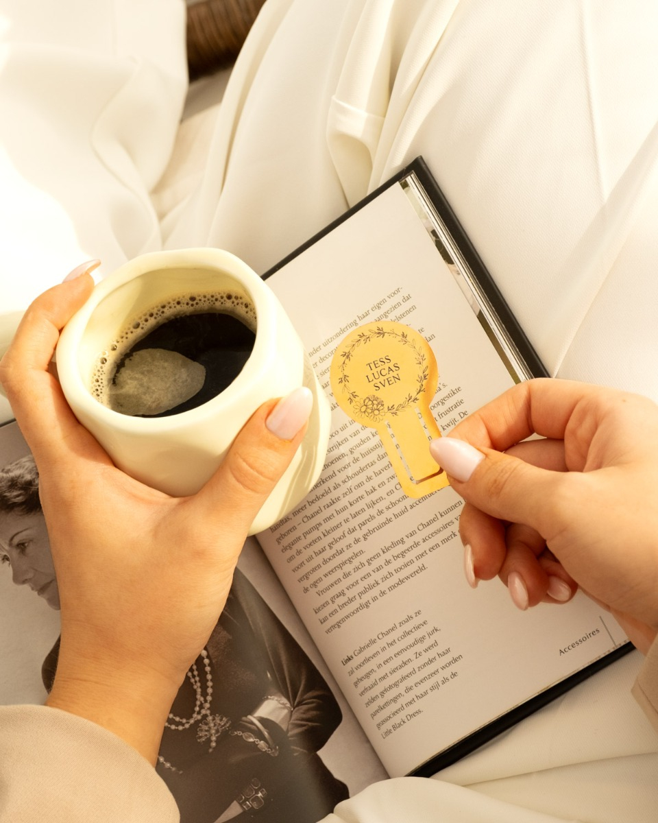 Gouden boekenlegger rond