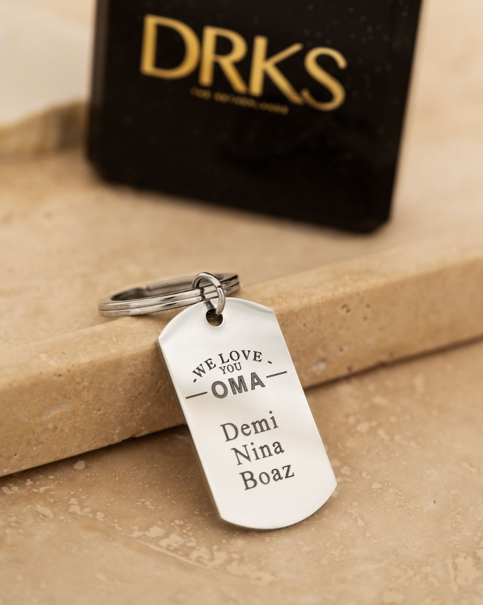 Sleutelhanger voor oma met namen
