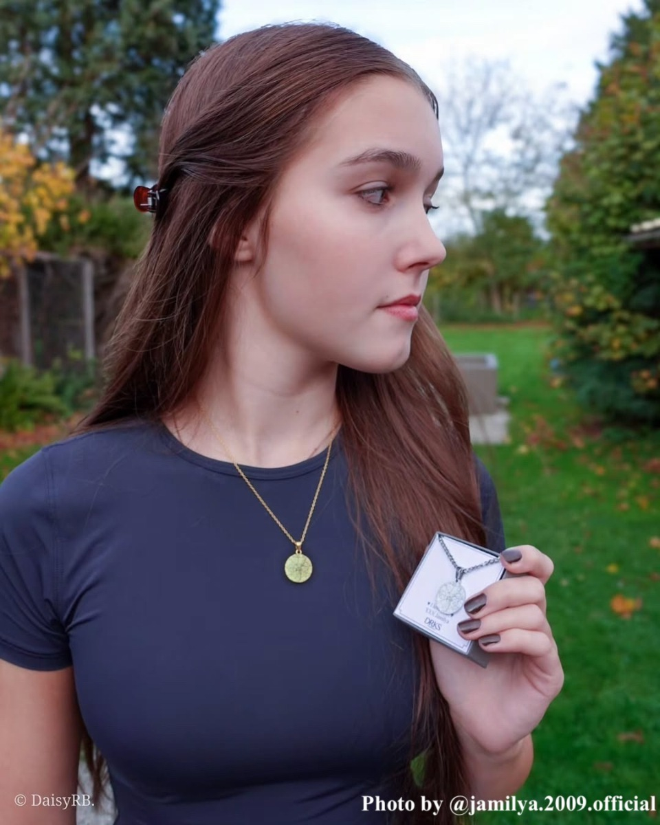 influencer draagt where we met ketting