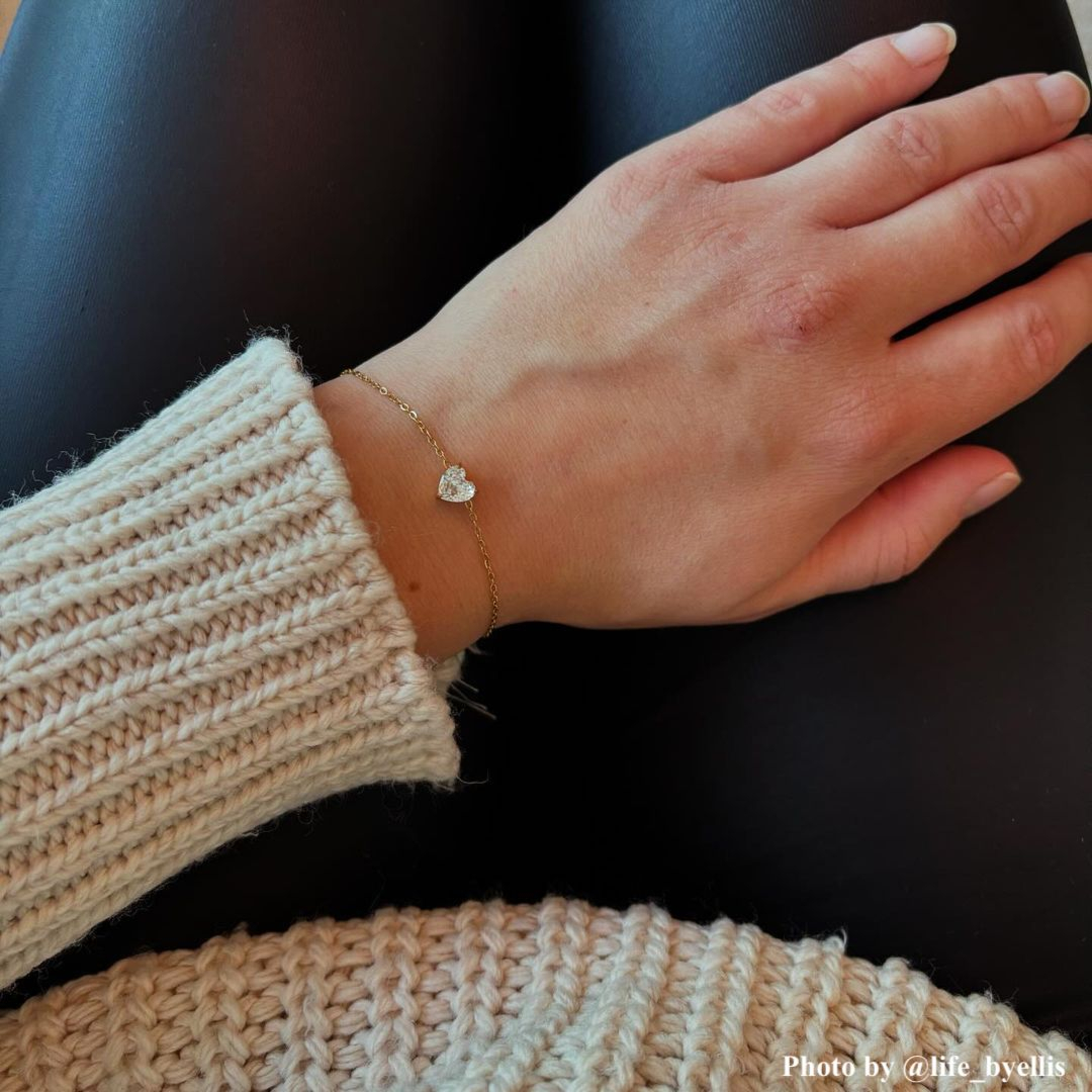 Gouden hartjes armband