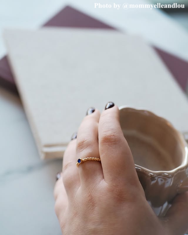 Ring Met Geboortesteen Goudkleurig