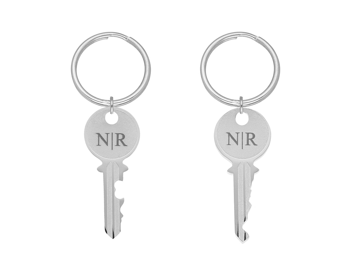 Sleutelhanger sleutels met personalisering